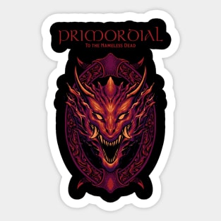 Primordial To The Nameless Dead Sticker